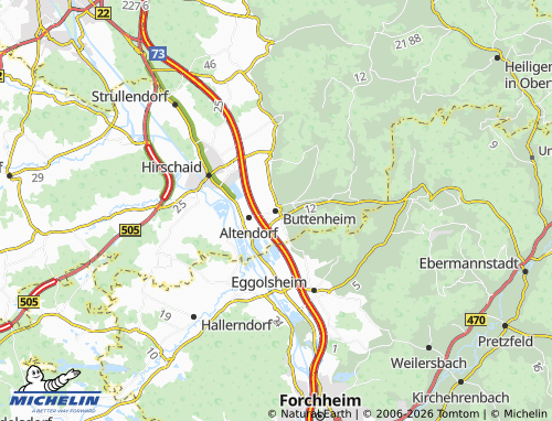 Mappa MICHELIN Buttenheim - ViaMichelin