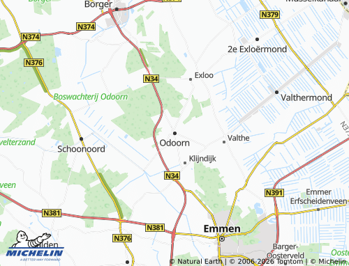 Carte MICHELIN Odoorn - ViaMichelin