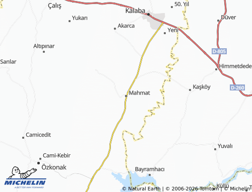 Mappa MICHELIN Mahmat - ViaMichelin