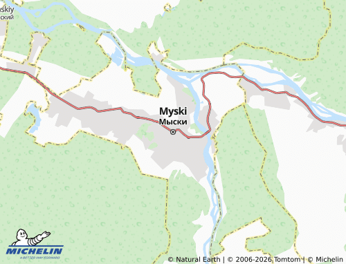 MICHELIN-Landkarte Myski - ViaMichelin