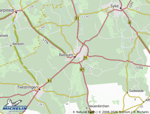 Mapa MICHELIN Bassum - ViaMichelin