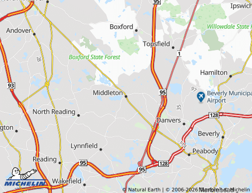 Mappa MICHELIN Middleton - ViaMichelin