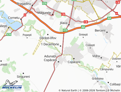 Carte MICHELIN 1 Decembrie - ViaMichelin