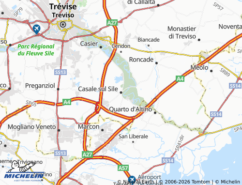 Mappa MICHELIN Casale sul Sile - ViaMichelin
