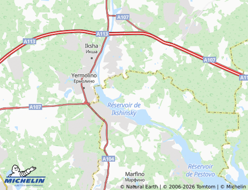 Carte MICHELIN Letchik-Ispytatel' - ViaMichelin