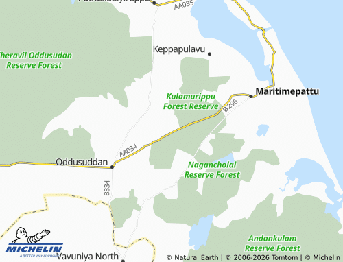 Mapa MICHELIN Koolamurippu - ViaMichelin