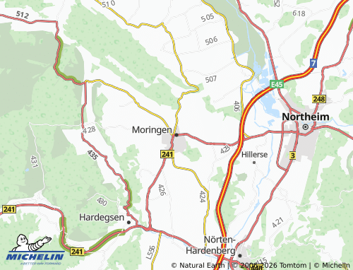 MICHELIN Moringen map - ViaMichelin