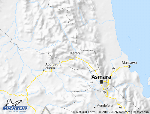 Carte MICHELIN Anseba - ViaMichelin