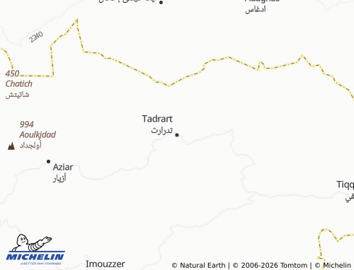 MICHELIN Tadrarit map - ViaMichelin