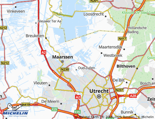 MICHELIN-Landkarte Maarsseveen - ViaMichelin