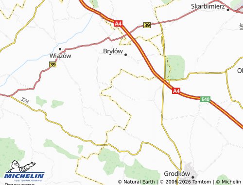 MICHELIN-Landkarte Bąków - ViaMichelin