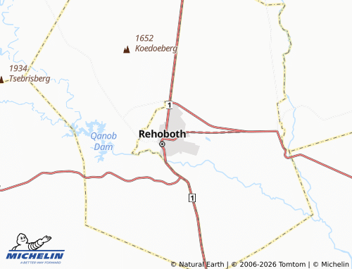 Mapa MICHELIN Rehoboth Block A Extension 1 - ViaMichelin