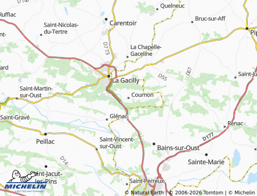 Mappa MICHELIN Cournon - ViaMichelin