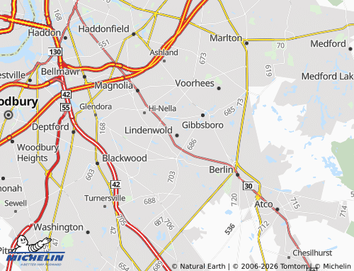 Carte MICHELIN Lindenwold - ViaMichelin