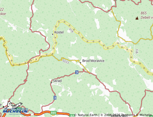 Mapa MICHELIN Maklen - ViaMichelin