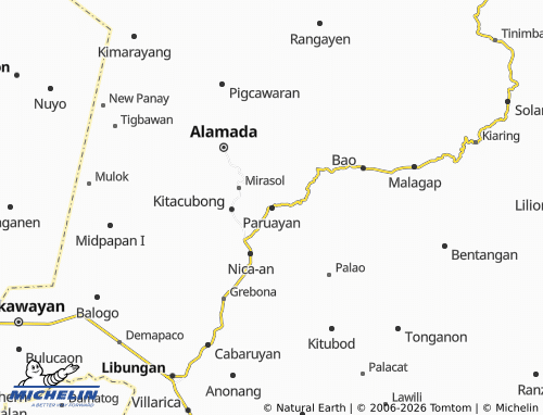 MICHELIN Paruayan map - ViaMichelin