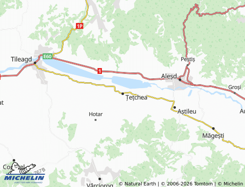MICHELIN Țețchea map - ViaMichelin