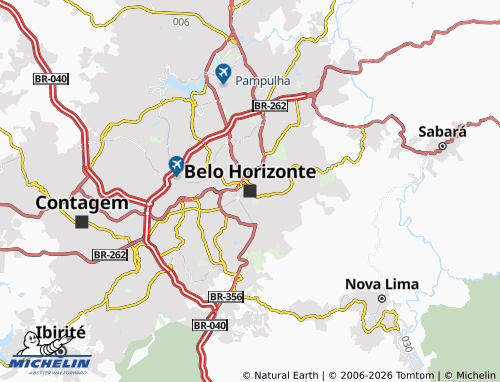 Carte MICHELIN Belo Horizonte - ViaMichelin