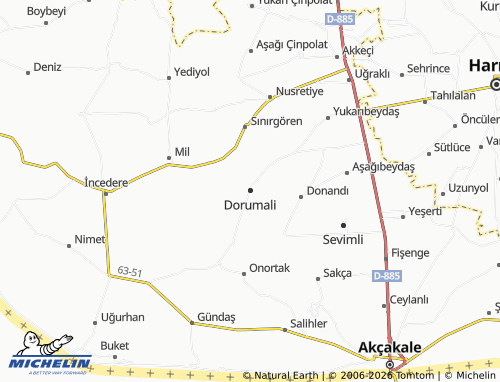 MICHELIN Dorumali map - ViaMichelin