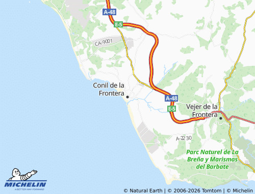 MICHELIN-Landkarte Conil de la Frontera - ViaMichelin