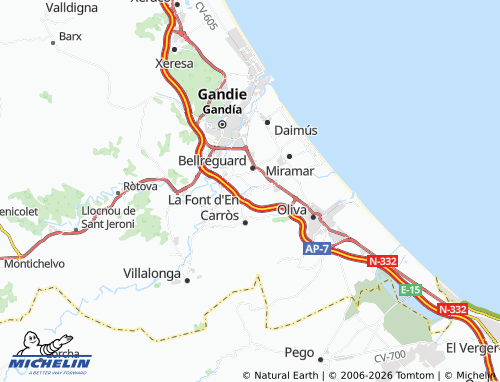 Mappa MICHELIN Rafelcofer - ViaMichelin