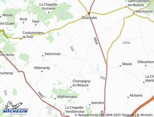 Carte MICHELIN Rhodon - ViaMichelin
