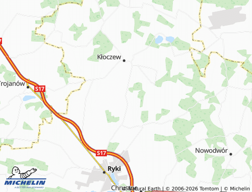 MICHELIN Przykwa map - ViaMichelin