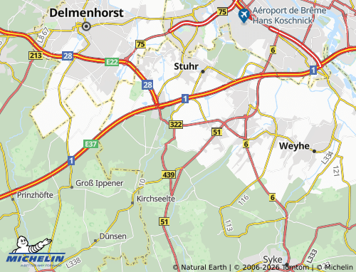 MICHELIN Kronsbruch map - ViaMichelin