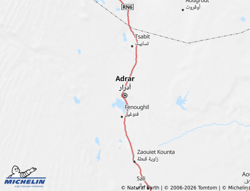 Mappa MICHELIN Adrar - ViaMichelin