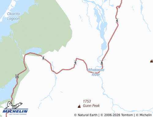 Mapa MICHELIN Whataroa - ViaMichelin