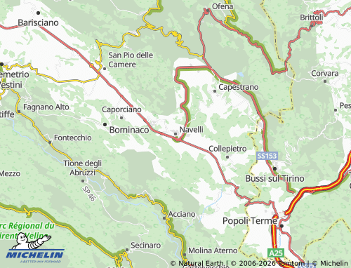 Mapa MICHELIN Navelli - ViaMichelin