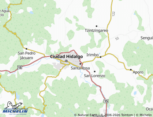 Mapa MICHELIN Valle de Guadalupe - ViaMichelin