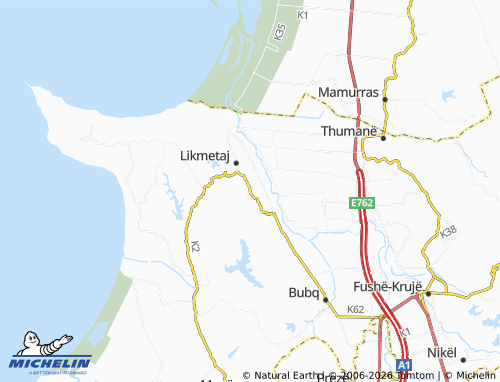 Mappa MICHELIN Kapidanaj - ViaMichelin