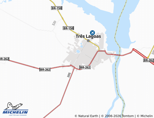 Mapa MICHELIN Santos Dumont - ViaMichelin