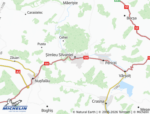MICHELIN Șimleu Silvaniei map - ViaMichelin