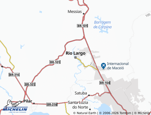Carte MICHELIN Rio Largo - ViaMichelin