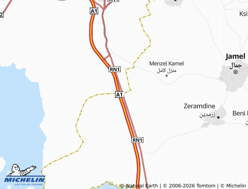 Carte MICHELIN El Hdadra - ViaMichelin