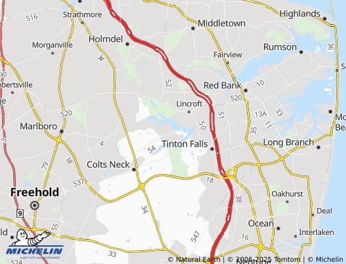 MICHELIN Phalanx map - ViaMichelin