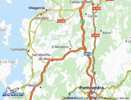 MICHELIN Nogueira (San Vicente) map - ViaMichelin