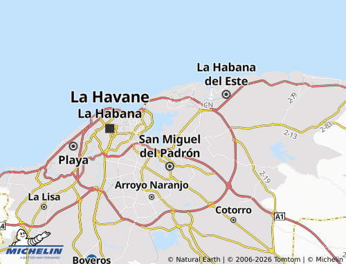 MICHELIN Regla map - ViaMichelin