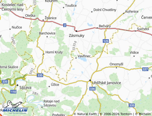 Mappa MICHELIN Vavřinec - ViaMichelin