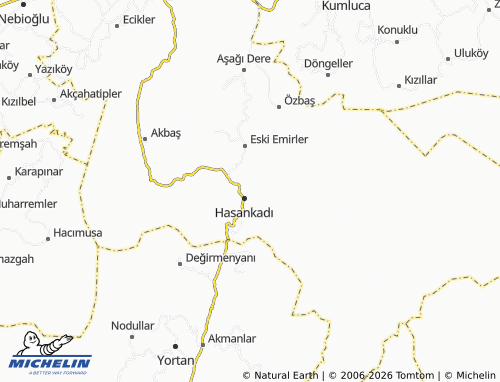 MICHELIN Şabankadı map - ViaMichelin