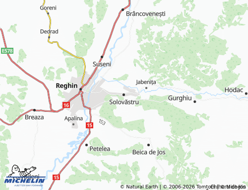 Mappa MICHELIN Solovăstru - ViaMichelin