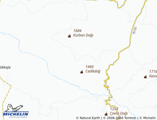 Mapa MICHELIN Çatak - ViaMichelin