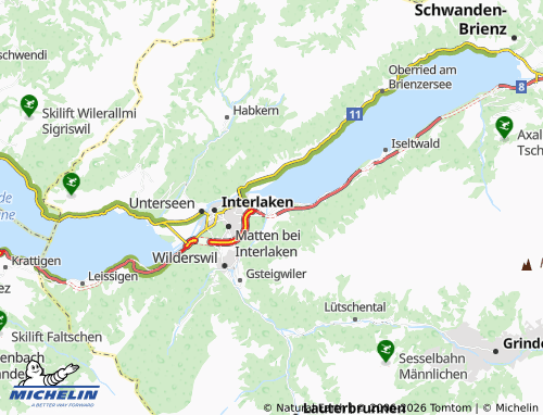 MICHELIN-Landkarte Bönigen - ViaMichelin
