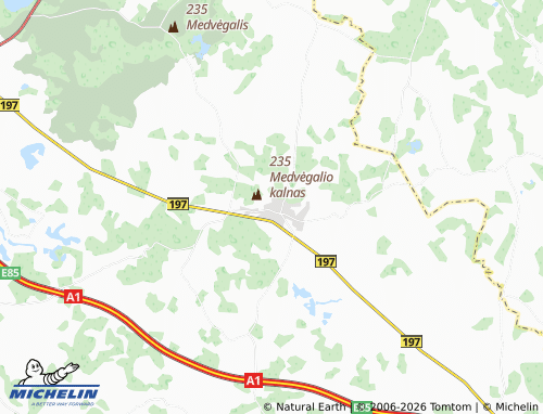 Mapa MICHELIN Kaltinėnai - ViaMichelin