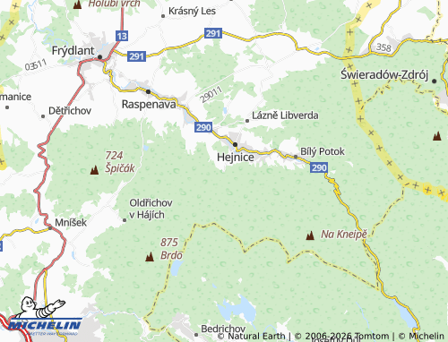 Kaart MICHELIN Ferdinandov - ViaMichelin