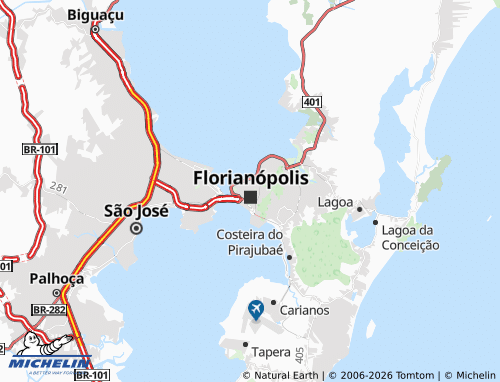 Mapa MICHELIN Isla Florianópolis - ViaMichelin