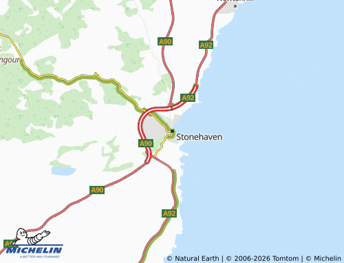 Carte MICHELIN Stonehaven - ViaMichelin