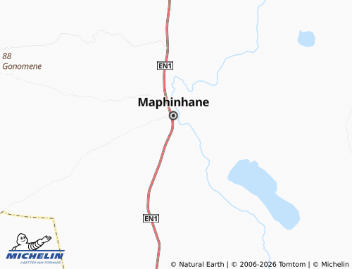 Kaart MICHELIN Mapinyane - ViaMichelin